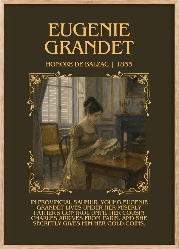 Eugénie Grandet Minimalist Book Poster by Honoré de Balzac
