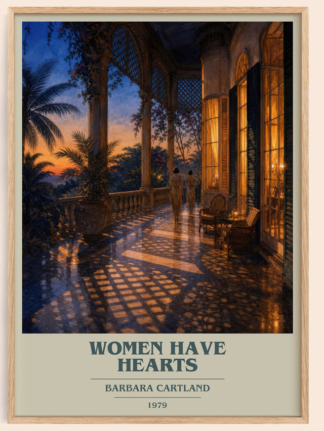 Women Have Hearts Book Cover Poster by Barbara Cartland