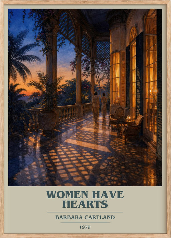 Women Have Hearts Book Cover Poster by Barbara Cartland