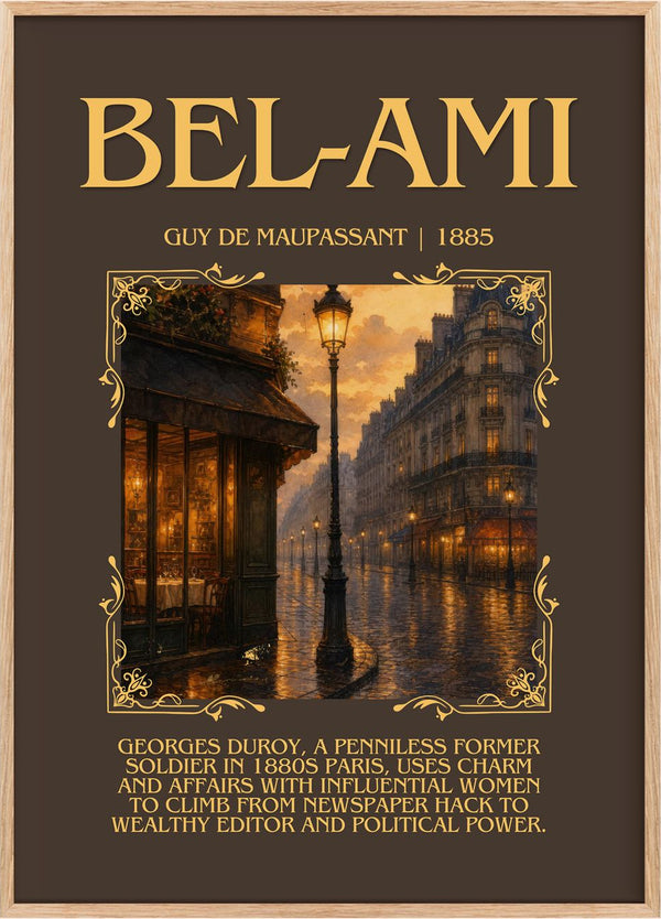 Bel-Ami Minimalist Book Poster by Guy de Maupassant