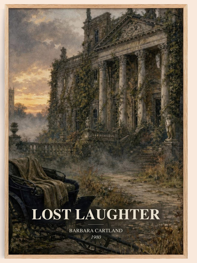 Lost Laughter Book Watercolour Illustration by Barbara Cartland