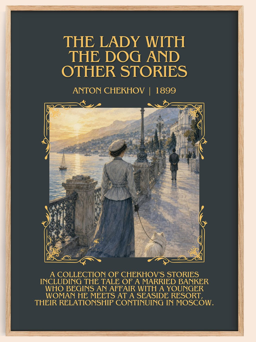Lady with the Dog and Other Stories Minimalist Book Poster – book poster