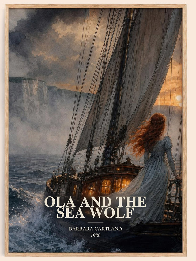 Ola And The Sea Wolf Book Watercolour Illustration by Barbara Cartland