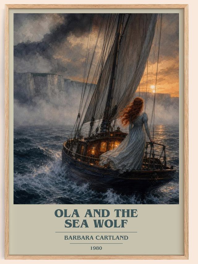 Ola And The Sea Wolf Book Cover Poster by Barbara Cartland