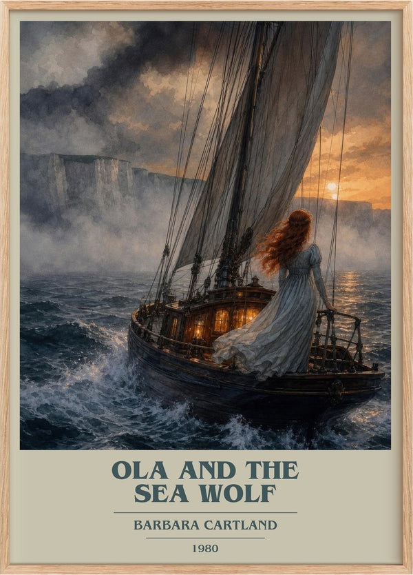 Ola And The Sea Wolf Book Cover Poster by Barbara Cartland