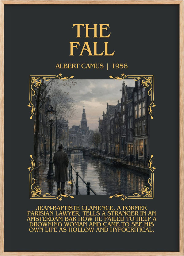 The Fall Minimalist Book Poster by Albert Camus