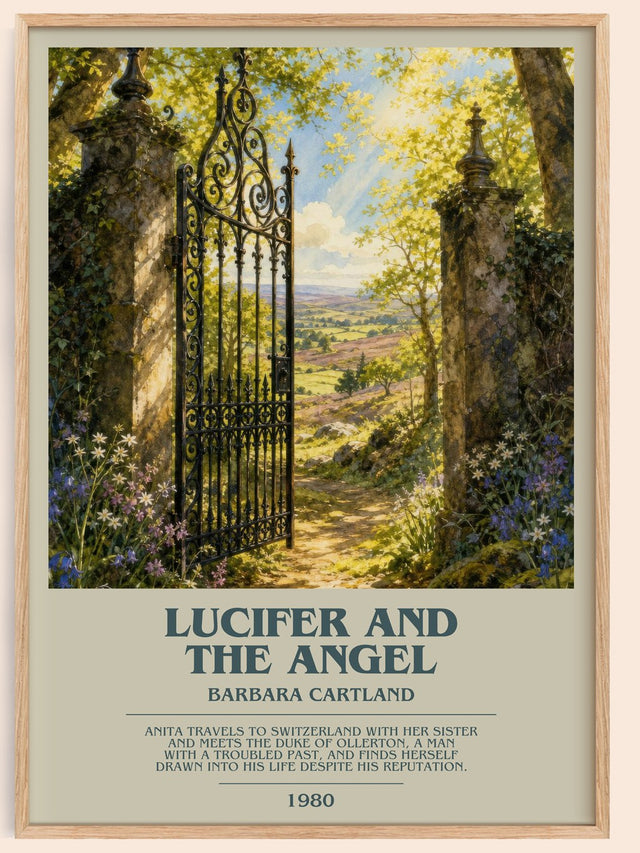 Lucifer And The Angel Bookish Wall Art by Barbara Cartland