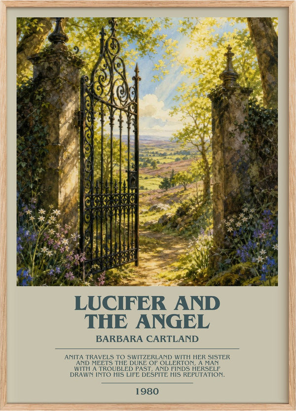 Lucifer And The Angel Bookish Wall Art by Barbara Cartland