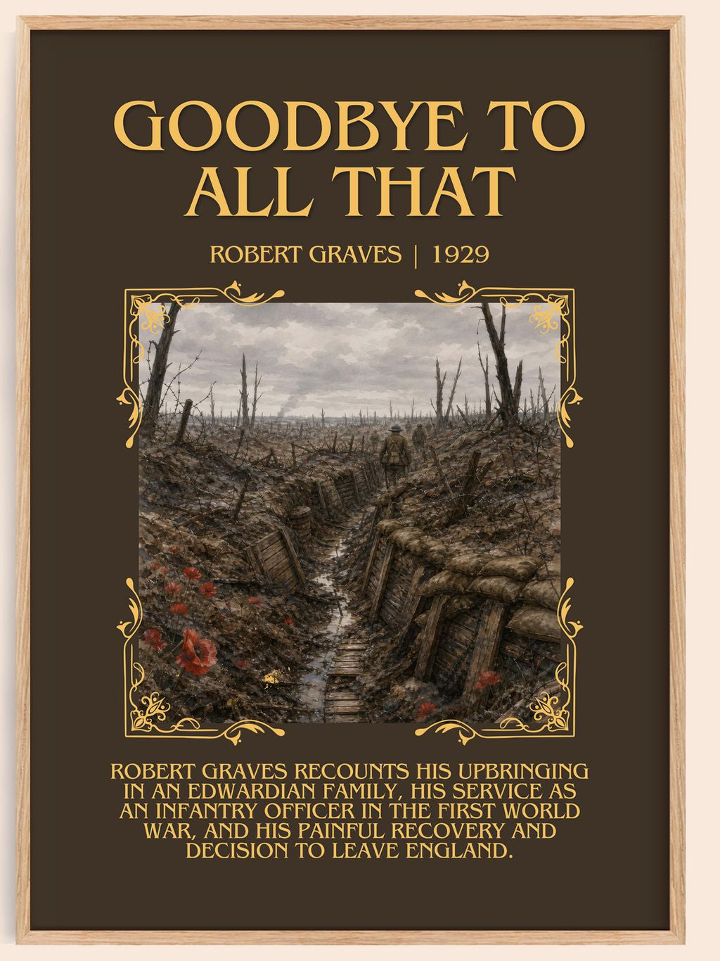 Goodbye to All That Minimalist Book Poster by Robert Graves – book poster