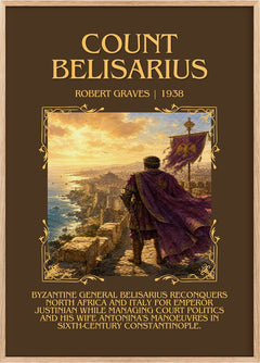 Count Belisarius Minimalist Book Poster by Robert Graves
