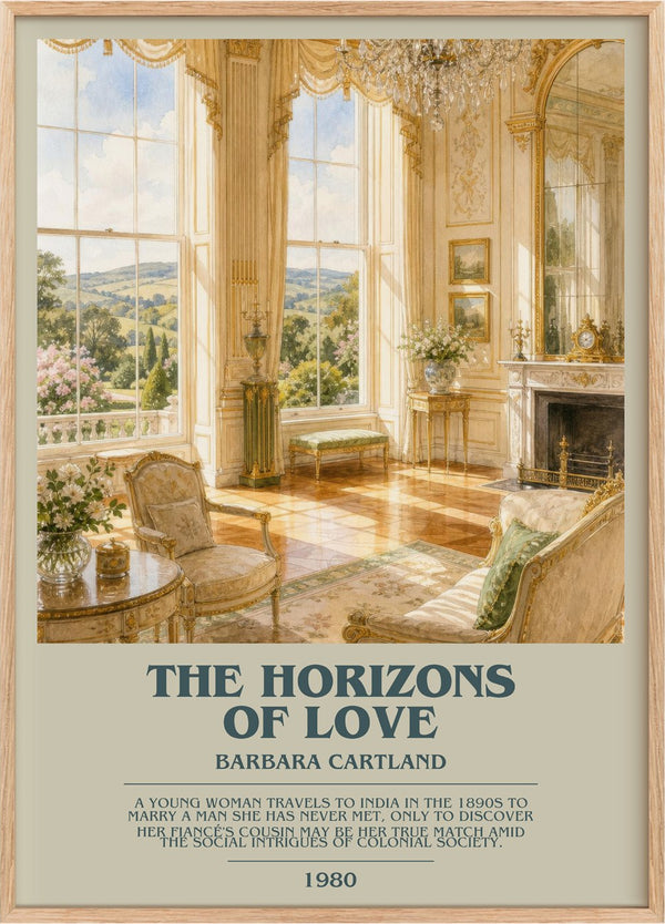 The Horizons Of Love Bookish Wall Art by Barbara Cartland