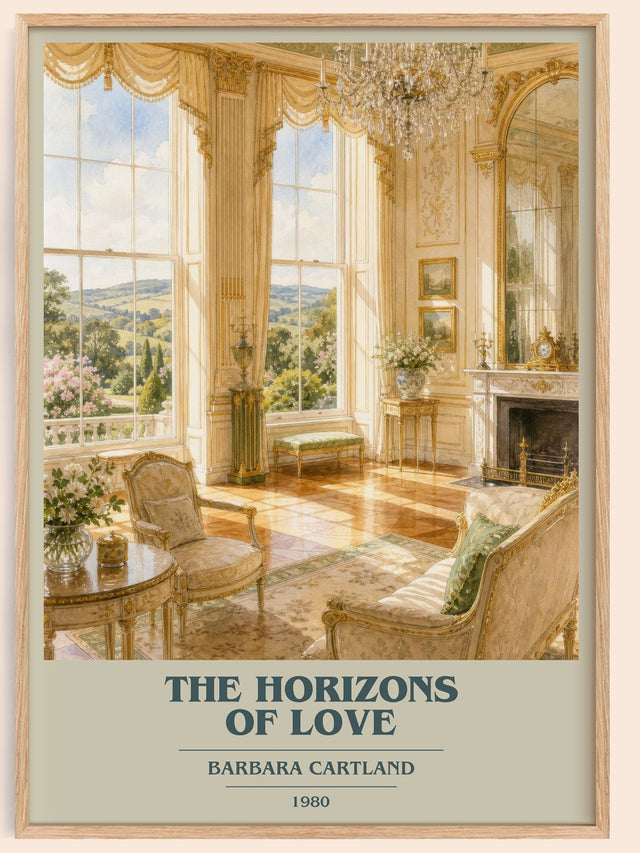 The Horizons Of Love Book Cover Poster by Barbara Cartland