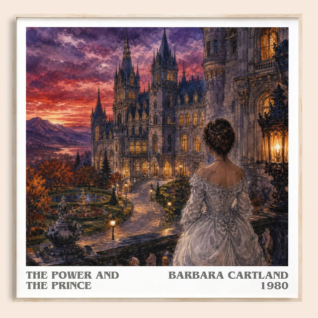 The Power And The Prince Literary Art Print by Barbara Cartland