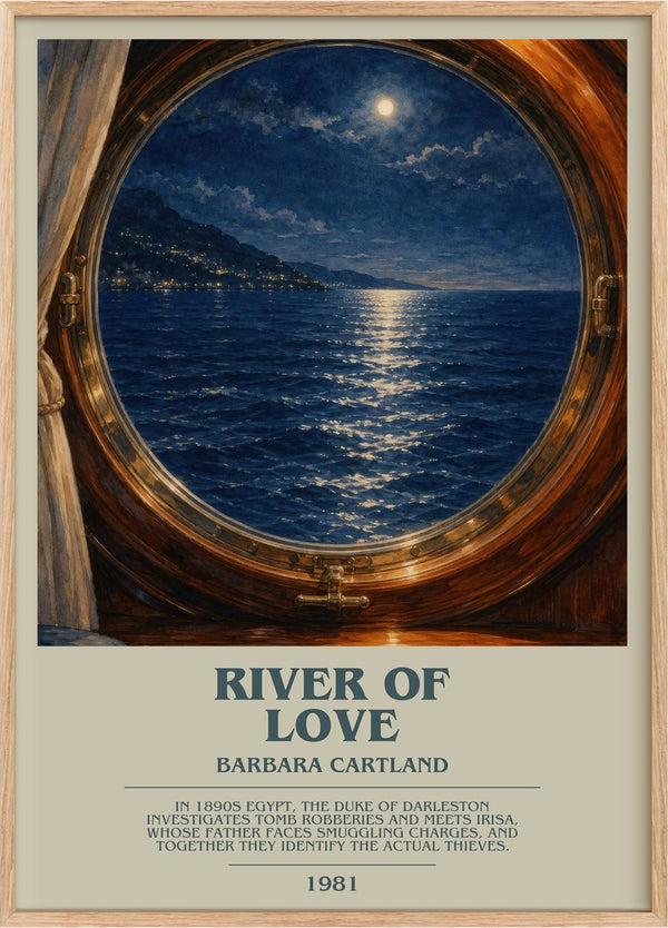 River Of Love Bookish Wall Art by Barbara Cartland