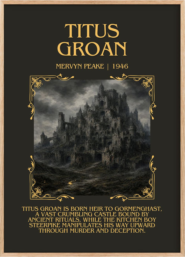 Titus Groan Minimalist Book Poster by Mervyn Peake