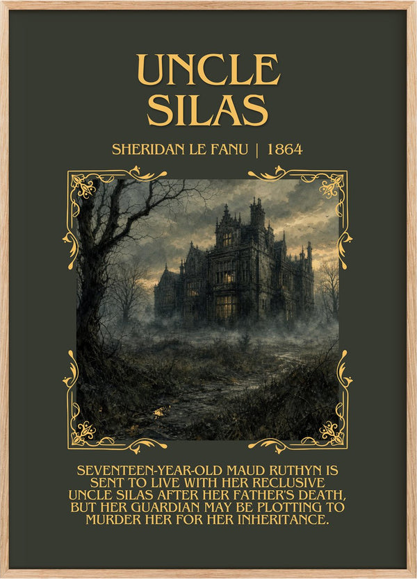 Uncle Silas Minimalist Book Poster by Sheridan Le Fanu