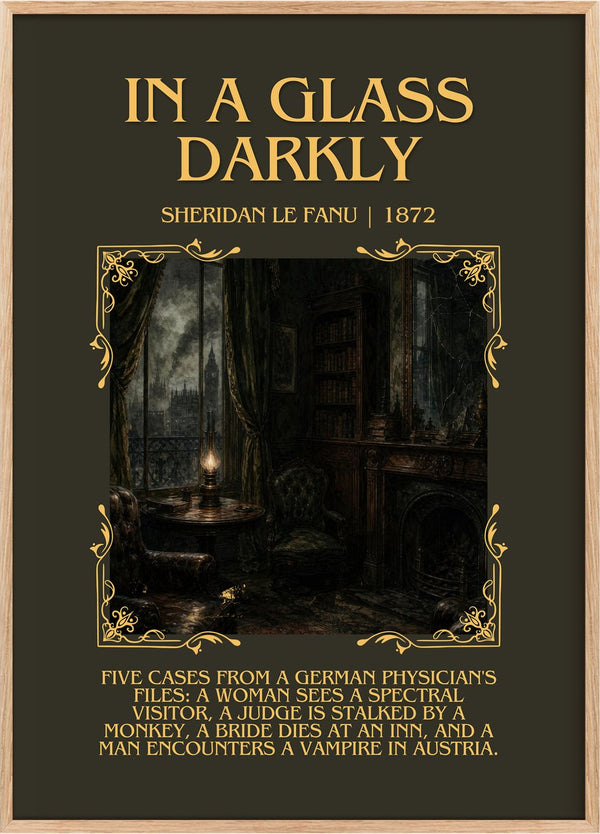 In a Glass Darkly Minimalist Book Poster by Sheridan Le Fanu