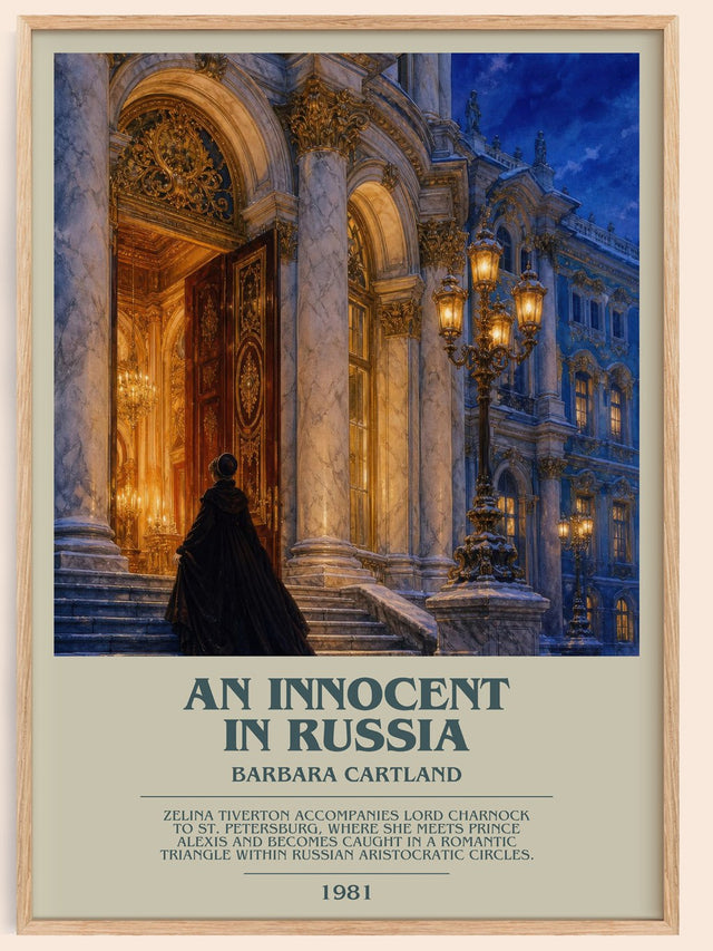 An Innocent In Russia Bookish Wall Art by Barbara Cartland