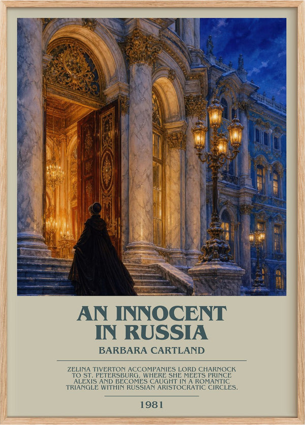 An Innocent In Russia Bookish Wall Art by Barbara Cartland