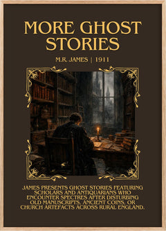 More Ghost Stories Minimalist Book Poster by M.R. James