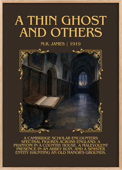 A Thin Ghost and Others Minimalist Book Poster by M.R. James