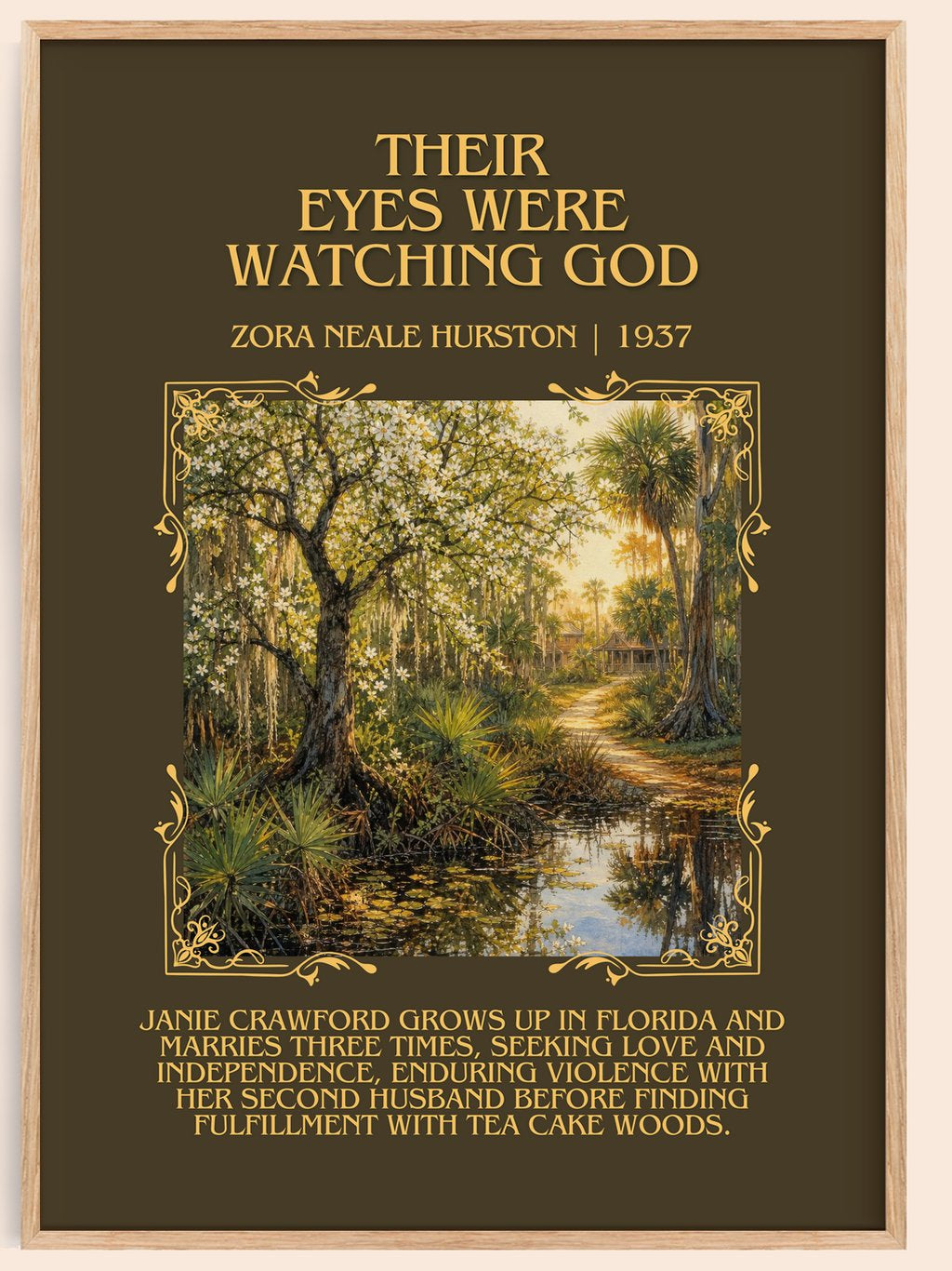 Their Eyes Were Watching God Minimalist Book Poster by Z. Hurston – book poster