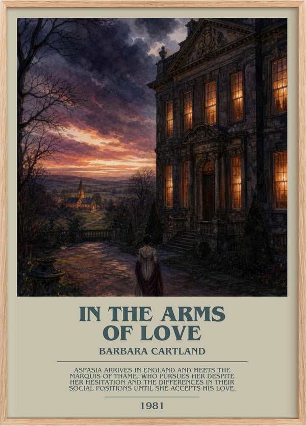 In The Arms Of Love Bookish Wall Art by Barbara Cartland