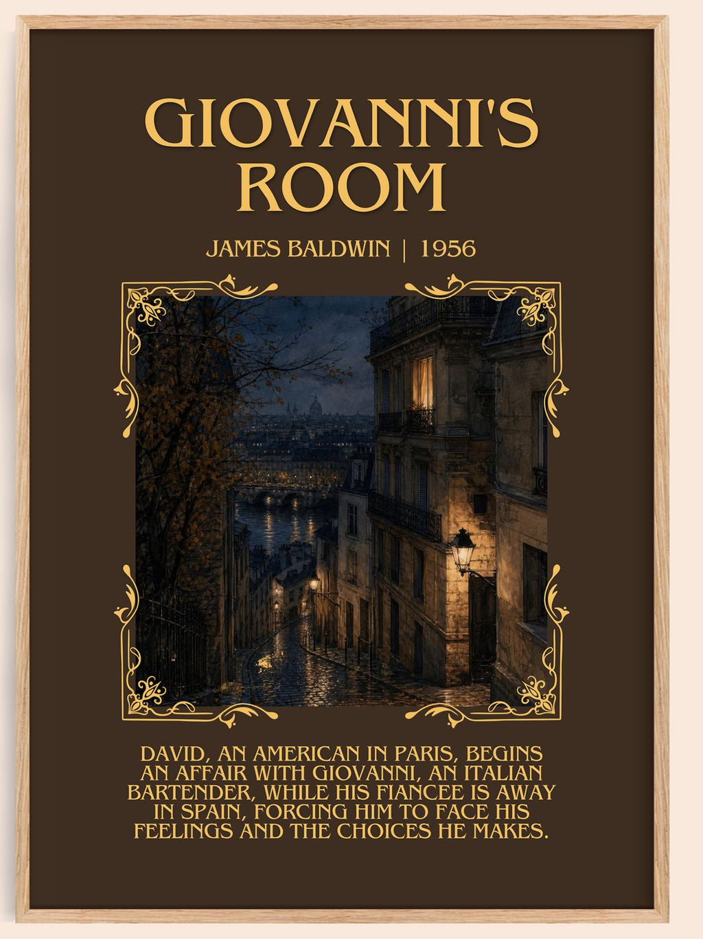 Giovanni's Room Minimalist Book Poster by James Baldwin – book poster