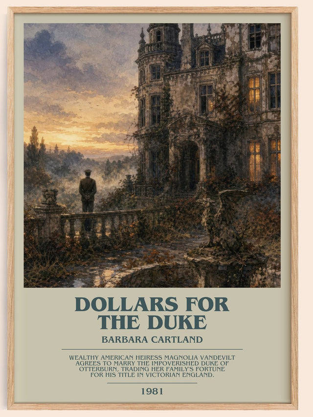 Dollars For The Duke Bookish Wall Art by Barbara Cartland