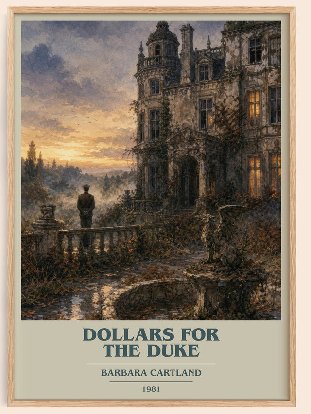 Dollars For The Duke Book Cover Poster by Barbara Cartland