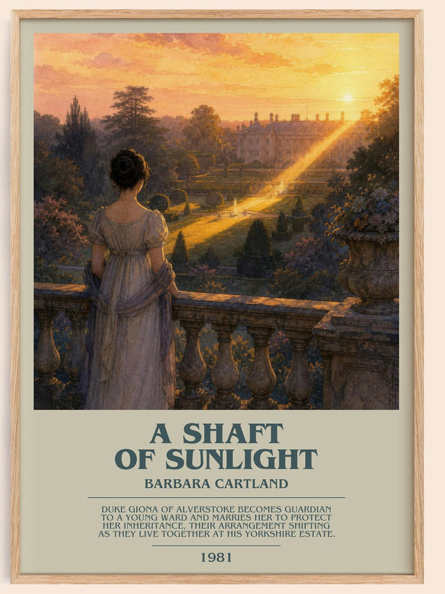A Shaft Of Sunlight Bookish Wall Art by Barbara Cartland