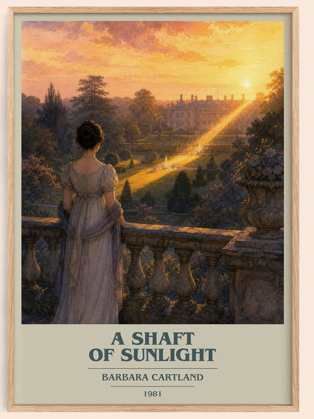 A Shaft Of Sunlight Book Cover Poster by Barbara Cartland