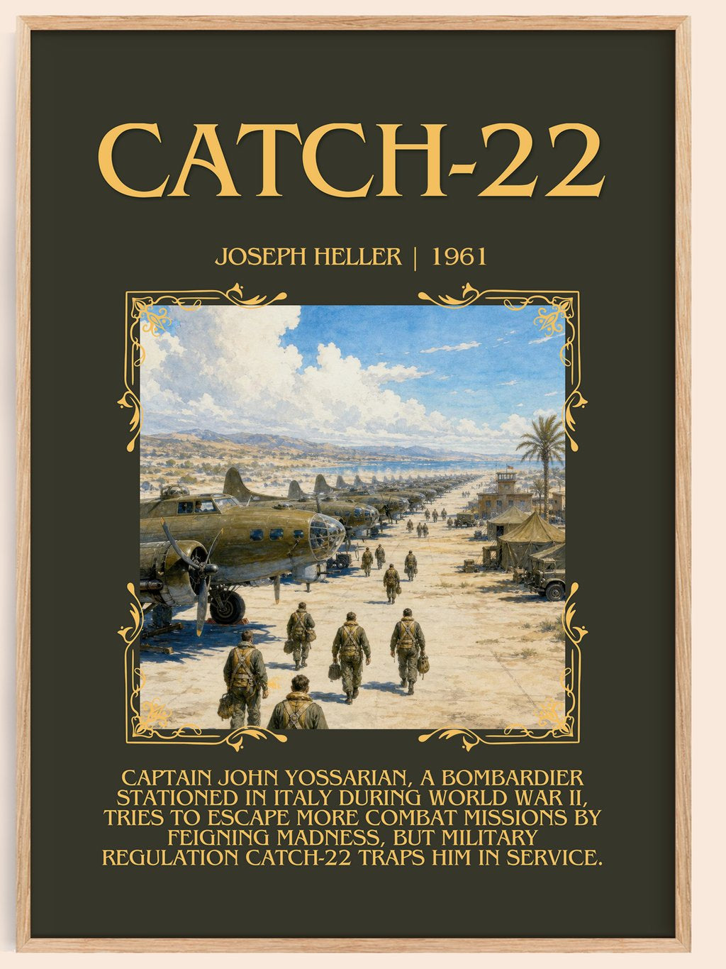 Catch-22 Minimalist Book Poster by Joseph Heller – book poster