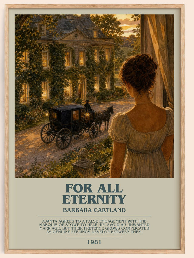 For All Eternity Bookish Wall Art by Barbara Cartland