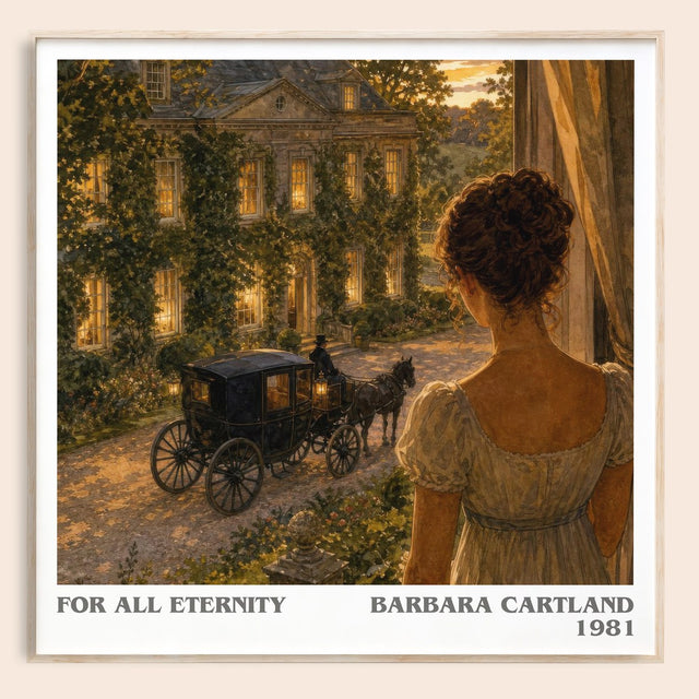 For All Eternity Literary Art Print by Barbara Cartland
