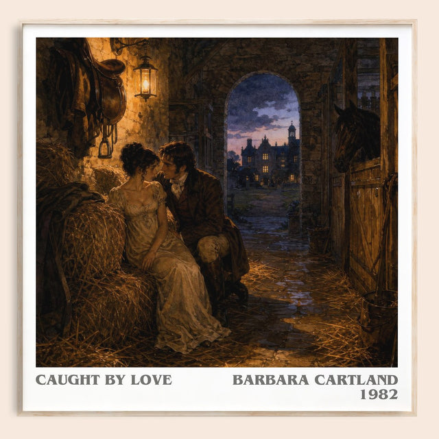 Caught By Love Literary Art Print by Barbara Cartland