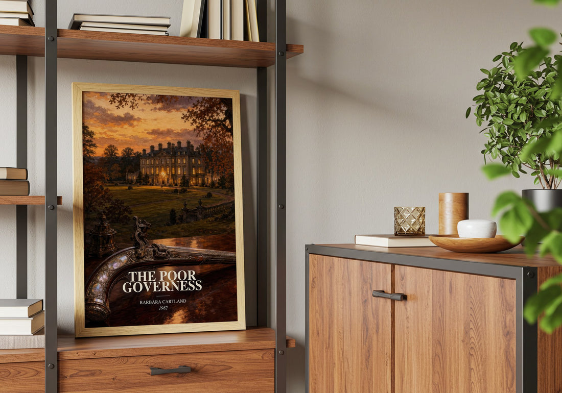 The Poor Governess book watercolour illustration paper finish options – matte satin gloss
