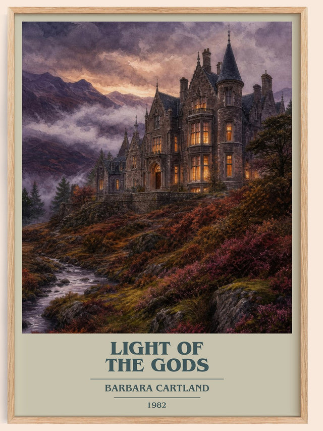 Light Of The Gods Book Cover Poster by Barbara Cartland