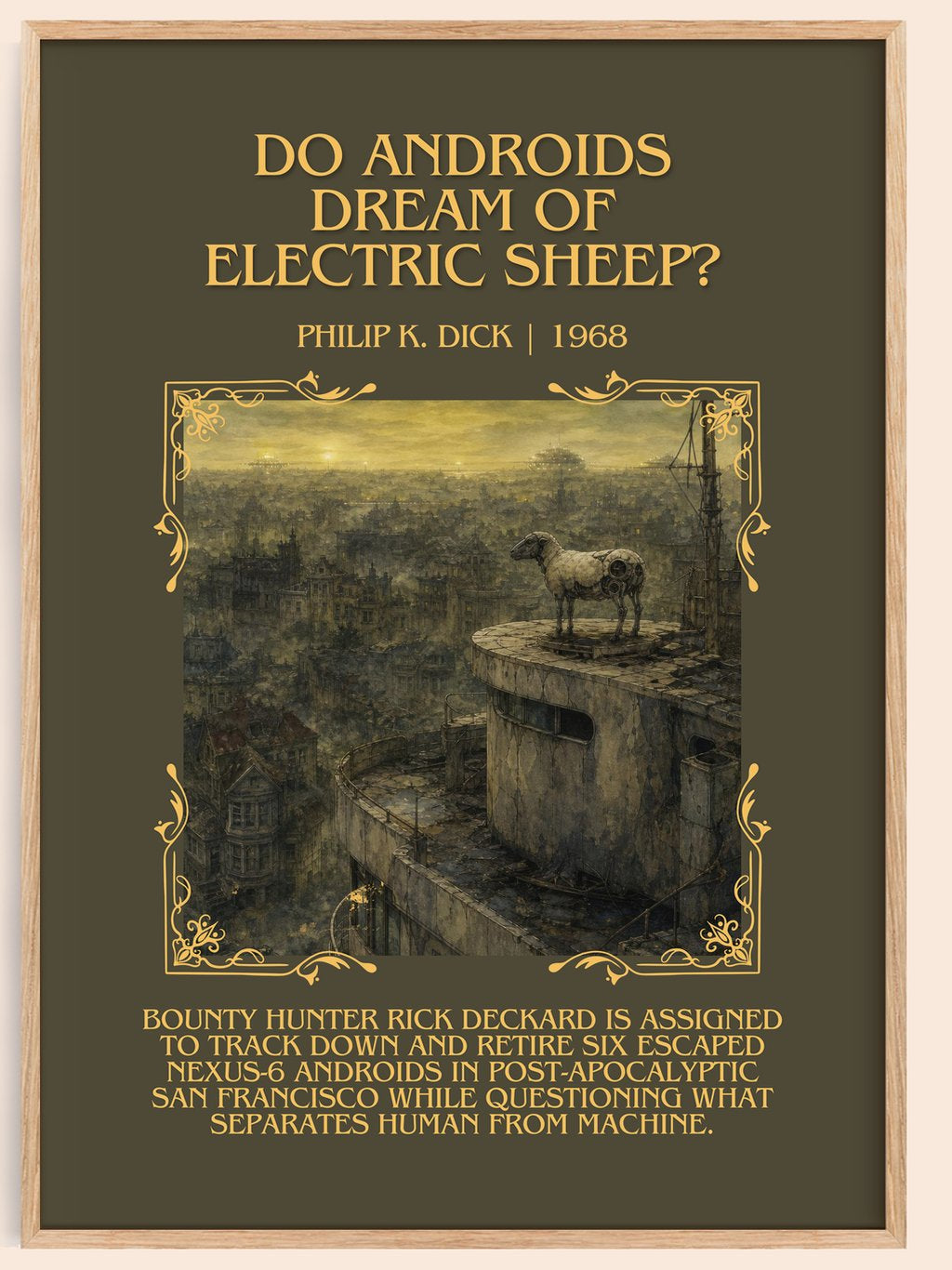 Do Androids Dream of Electric Sheep? Minimalist Book Poster by P. Dick – book poster