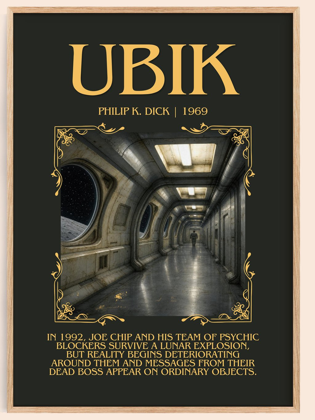 Ubik Minimalist Book Poster by Philip K. Dick – book poster