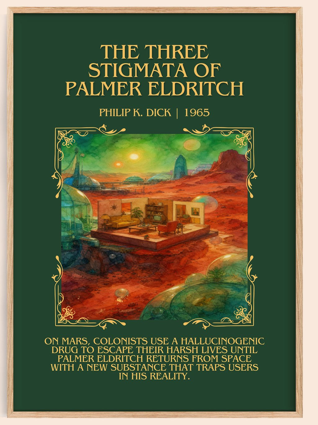 Three Stigmata of Palmer Eldritch Minimalist Book Poster by P. Dick – book poster
