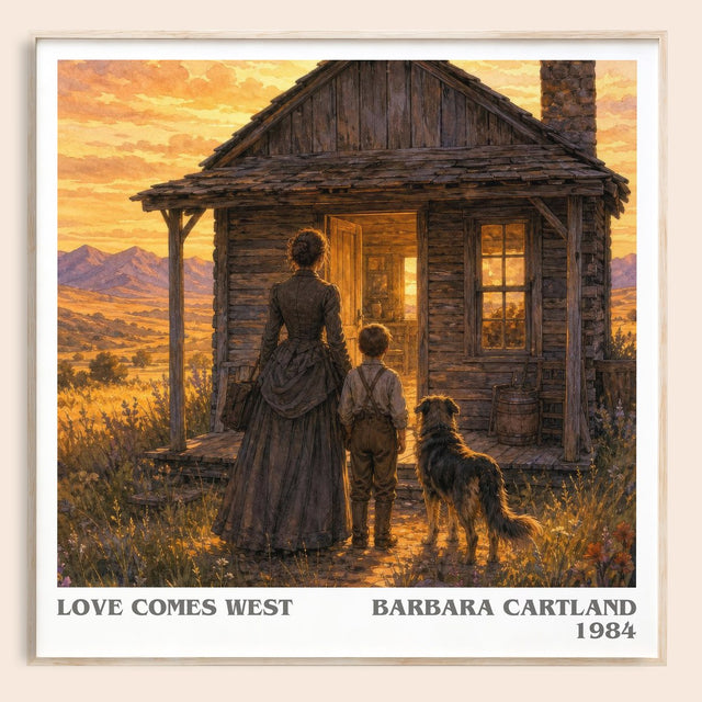 Love Comes West Literary Art Print by Barbara Cartland