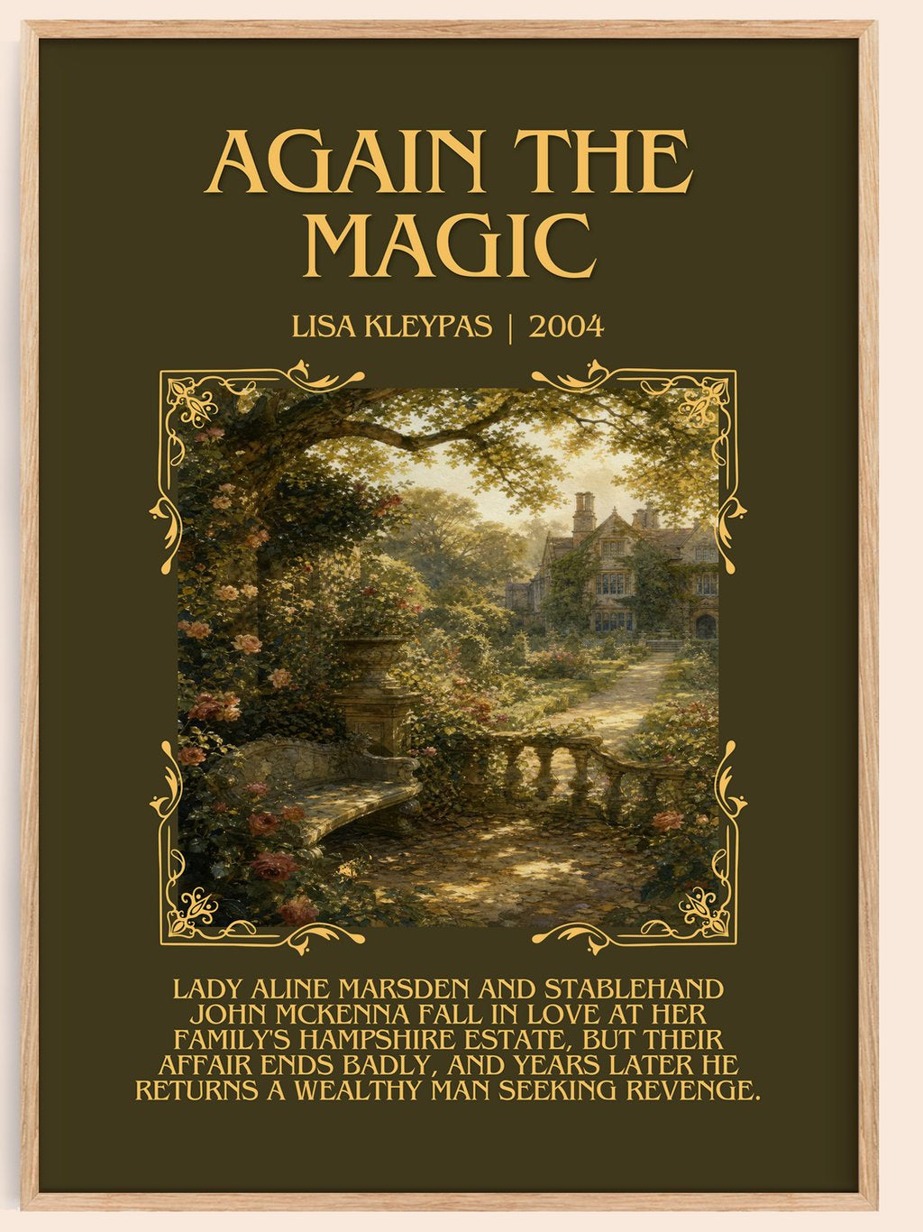 Again the Magic Minimalist Book Poster by Lisa Kleypas – book poster