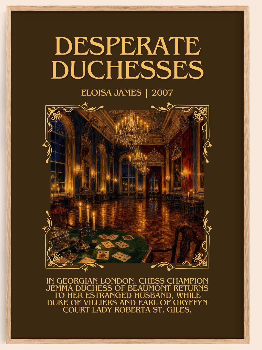 Desperate Duchesses Minimalist Book Poster by Eloisa James – book poster