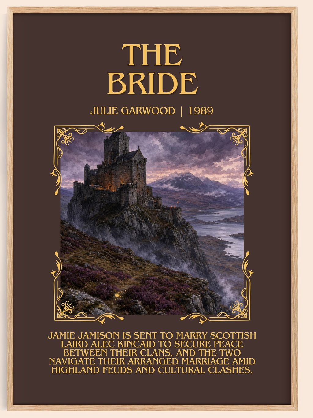 The Bride Minimalist Book Poster by Julie Garwood – book poster