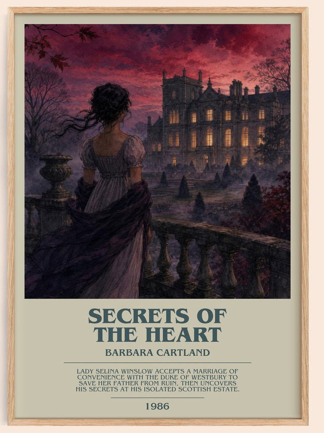 Secrets Of The Heart Bookish Wall Art by Barbara Cartland