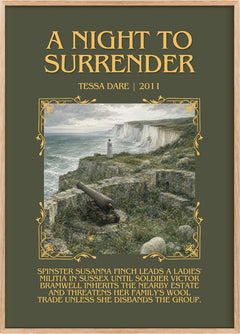 A Night to Surrender Minimalist Book Poster by Tessa Dare