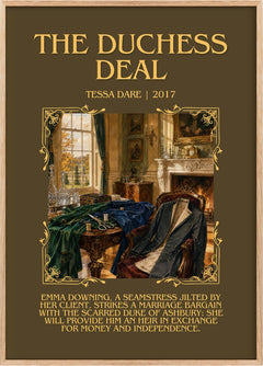 The Duchess Deal Minimalist Book Poster by Tessa Dare