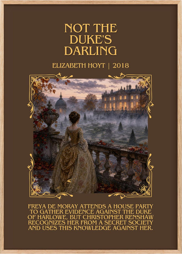 Not the Duke's Darling Minimalist Book Poster by Elizabeth Hoyt