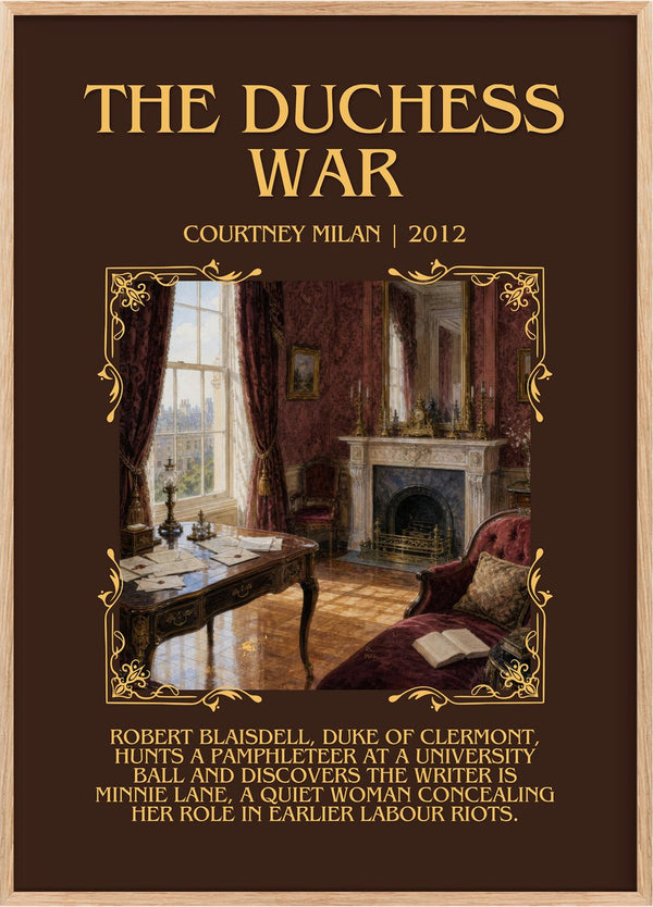 The Duchess War Minimalist Book Poster by Courtney Milan